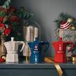 ESPRESSOR BIALETTI CHRISTMAS MOKA EXPRESS 3 CESTI ALBASTRU