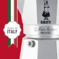 Set Espressor Bialetti  Moka Express 6 cesti + cafea macinata aroma alune 200gr