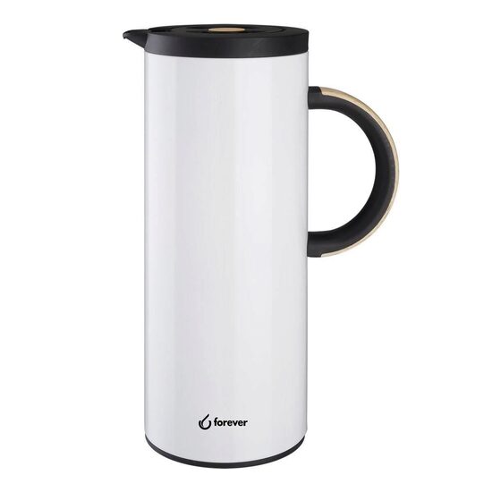 Carafa termoizolanta Forever Inox alba 1 L