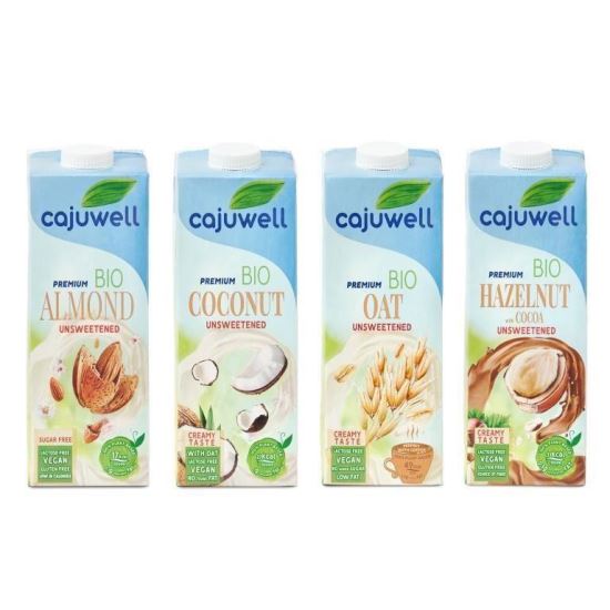 Set 4 bauturi Bio vegane neindulcite Cajuwell