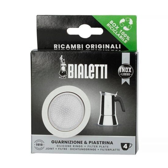 Blister 1 garnitura+sita Bialetti Inox 4 cesti