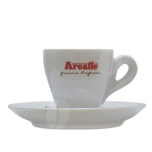 Set Arcaffe 6 cesti si farfurii pentru espresso