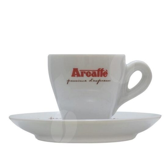 Set Arcaffe 6 cesti si farfurii pentru espresso