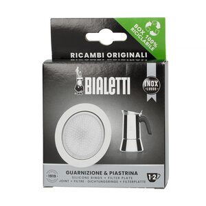 Blister 1 garnitura+sita Bialetti Inox 2 cesti