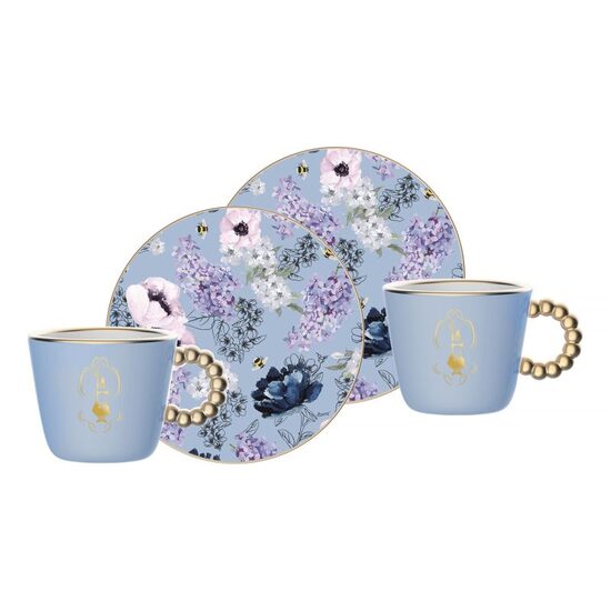 Set 2 cesti espresso si farfurioare Bialetti Bridgerton