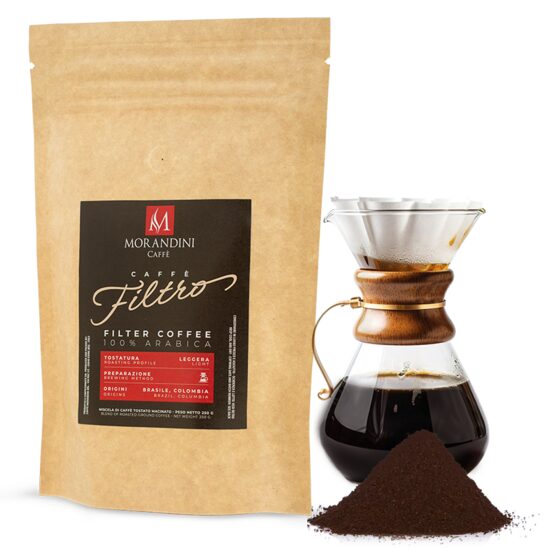 Cafea macinata pentru filtru Morandini Caffe, 250g, 100% Arabica, artizanala