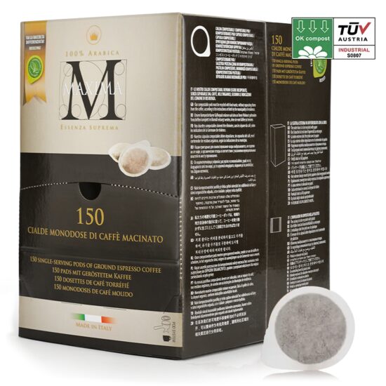 Cafea monodoze, cialde Morandini Caffe Maxima,150 buc, diametru 44 mm,100% Arabica