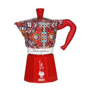 Cafetiera Bialetti Dolce & Gabbana - Moka Express Rosu 6 cesti
