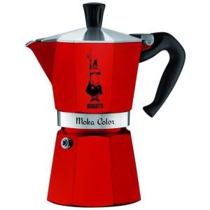 Espressor Bialetti Moka Color Rosu 3 cesti