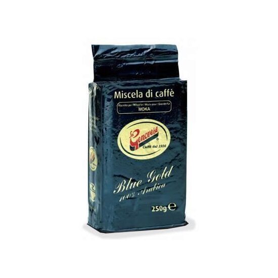 Cafea La Genovese Espresso BLUE GOLD macinata 250 gr punga