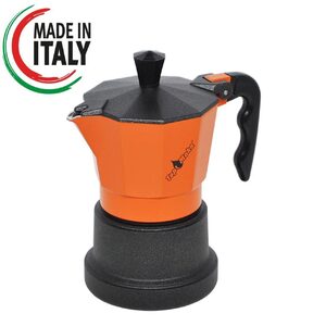 Espressor Top Moka Teflon Portocaliu 3 cesti
