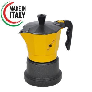 Espressor Top Moka Teflon Galben 6 cesti