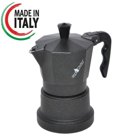 Espressor Top Moka Teflon Negru 6 cesti