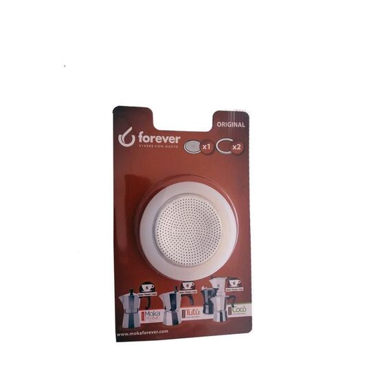 Forever Blister filtru+garnituri silicon Moka aluminiu 6 cesti