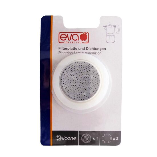 EVA Blister filtru+garnituri silicon Moka aluminiu 1 ceasca