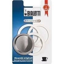 Bialetti  Blister Inox 3 garnituri+ sita espressor 6 cesti