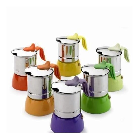 ESPRESSOR MOKA MINNI PLUS 3 CESTI GALBEN