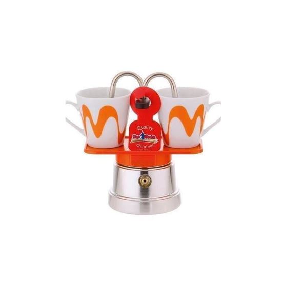 Set Espressor Moka model "Mini" ORANGE