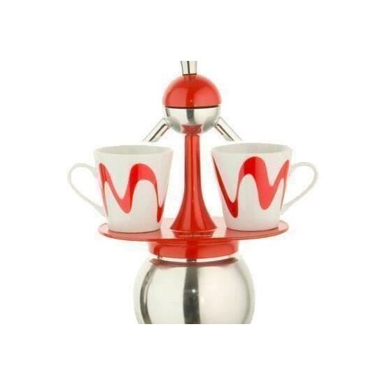 Set Espressor Moka model "America" RED